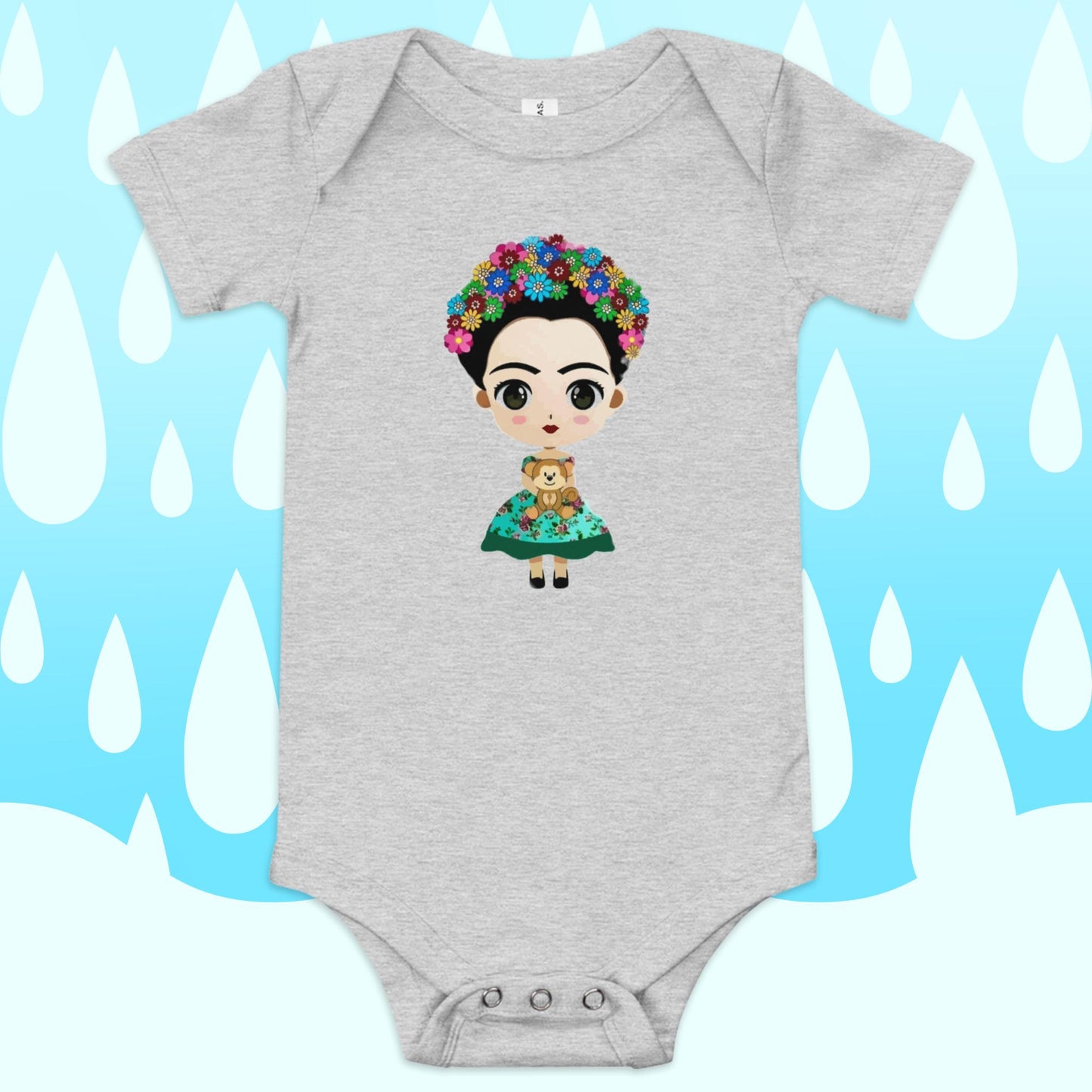 Frida Green Dress short sleeve