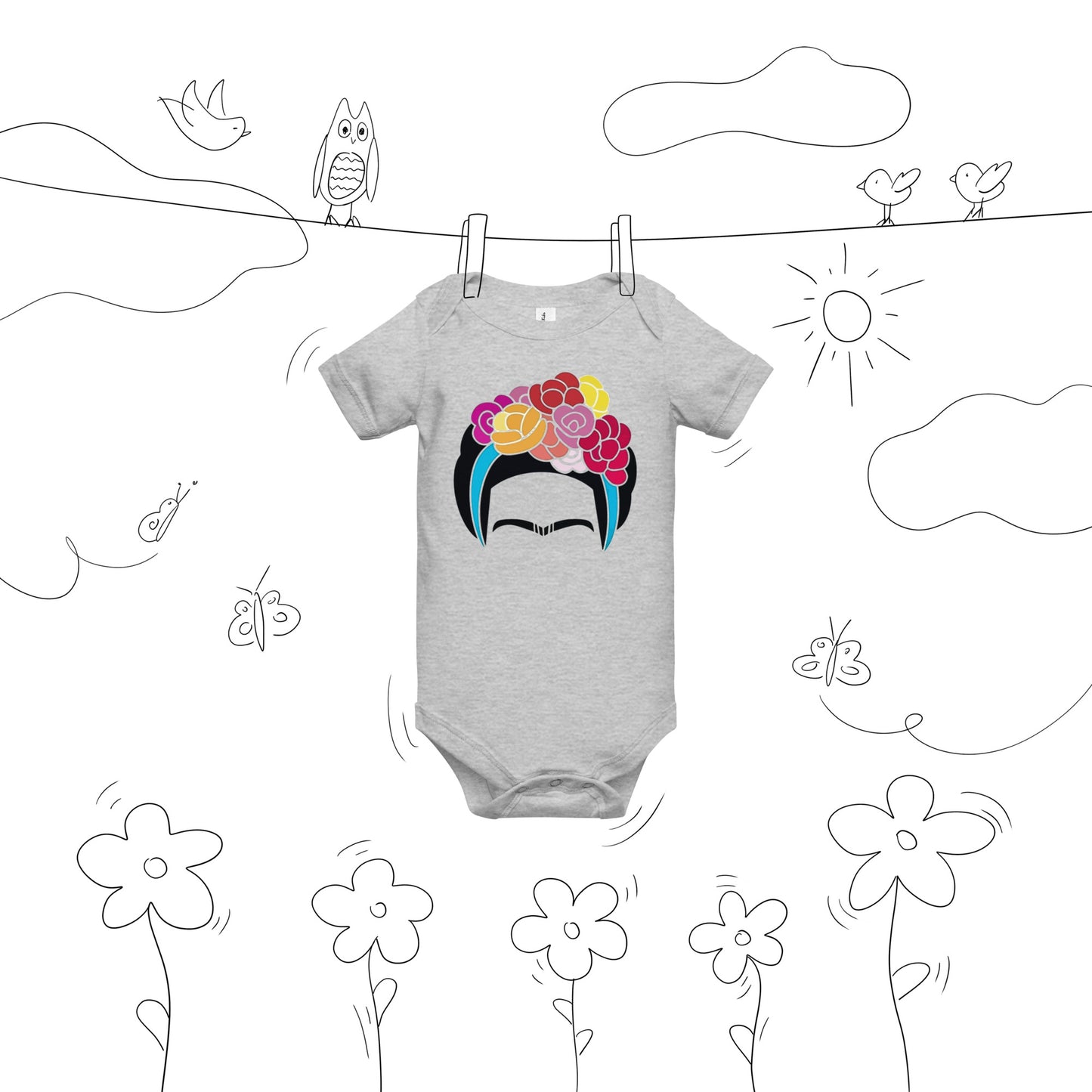 Frida Flowers short sleeve