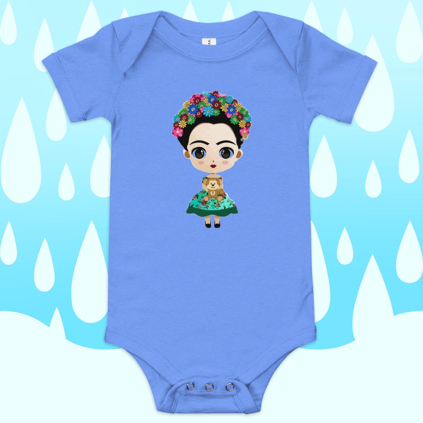 Frida Green Dress short sleeve