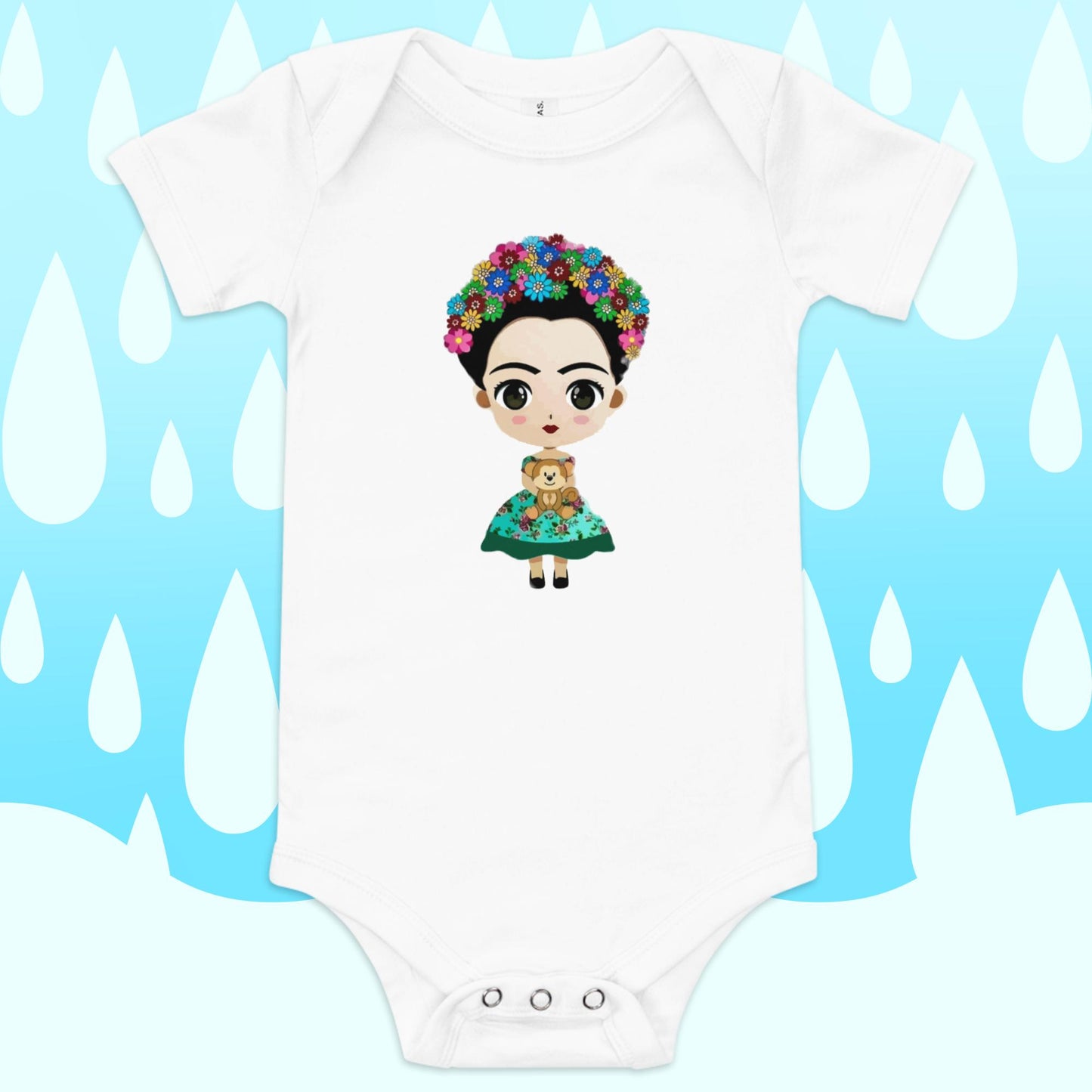 Frida Green Dress short sleeve