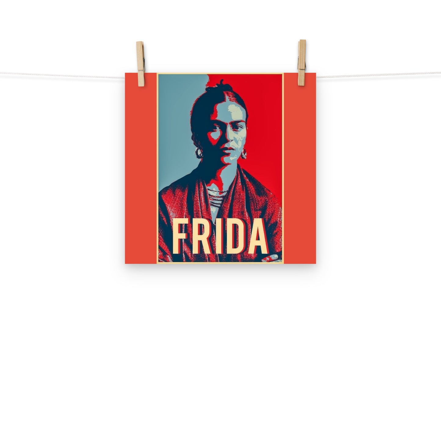 Frida Red &Blue Poster