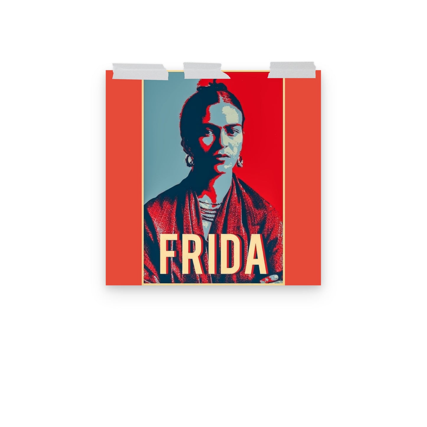 Frida Red &Blue Poster