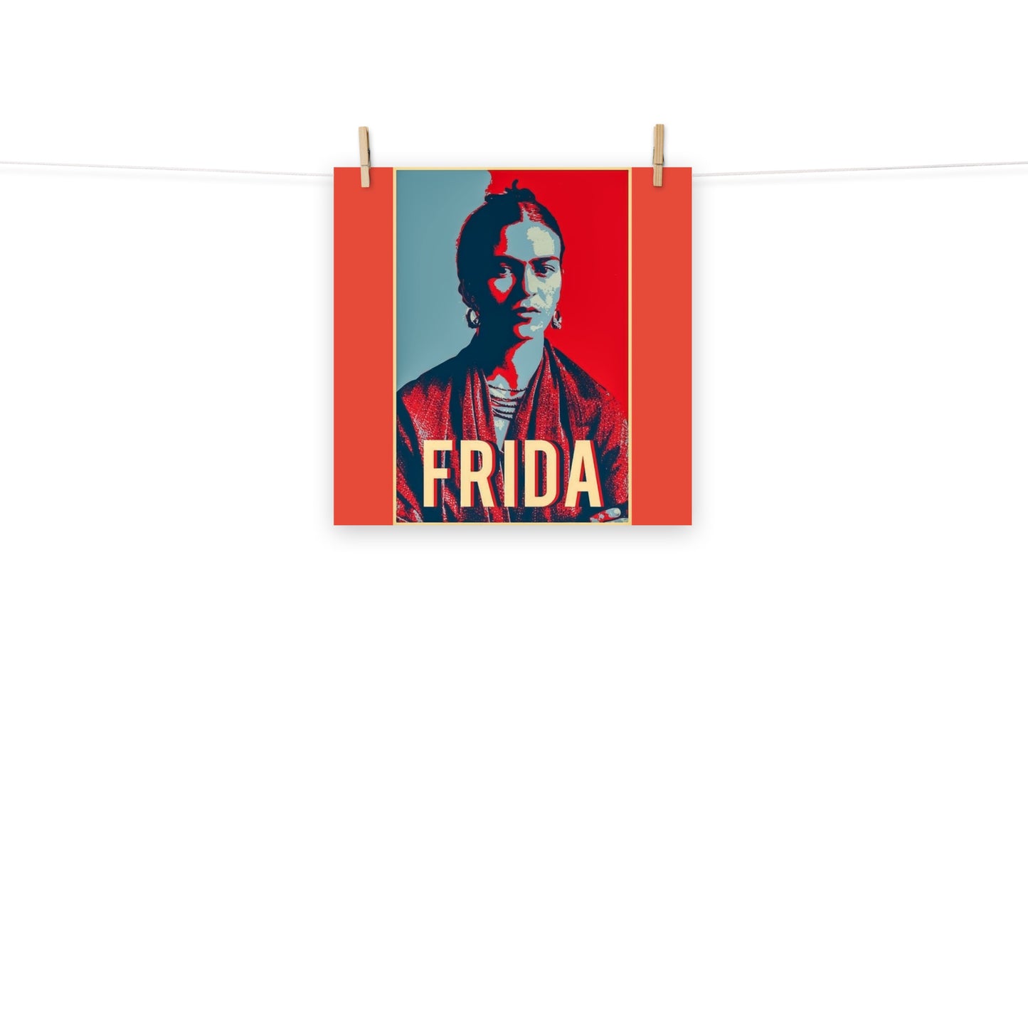 Frida Red &Blue Poster