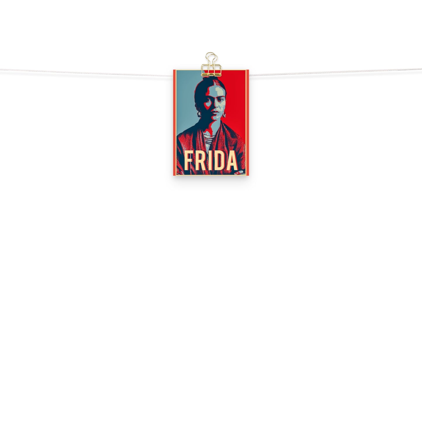 Frida Red &Blue Poster