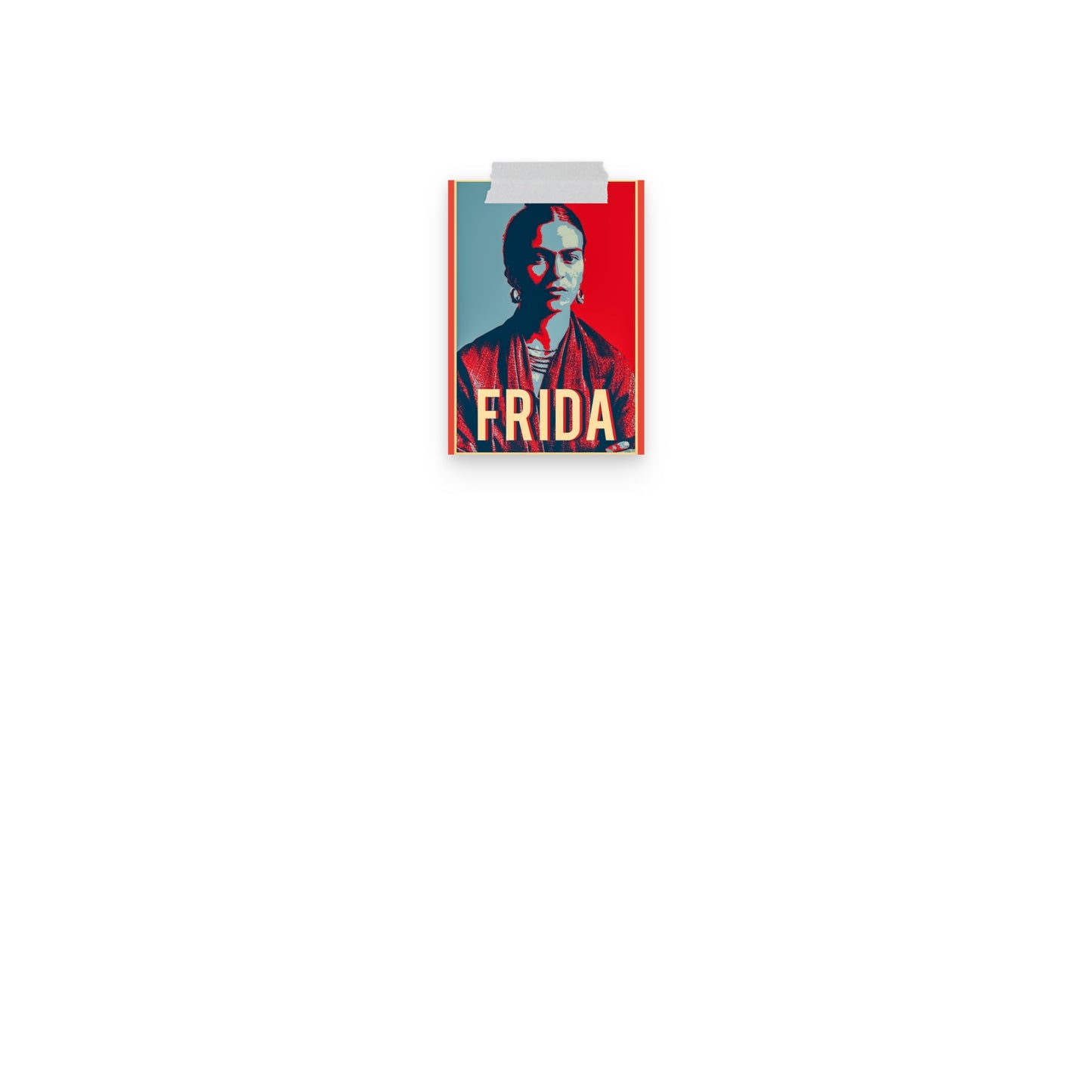 Frida Red &Blue Poster