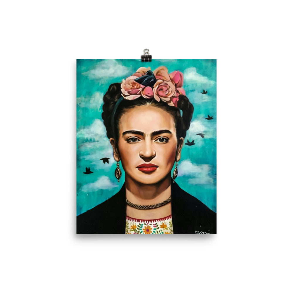 Frida Green Sky Poster