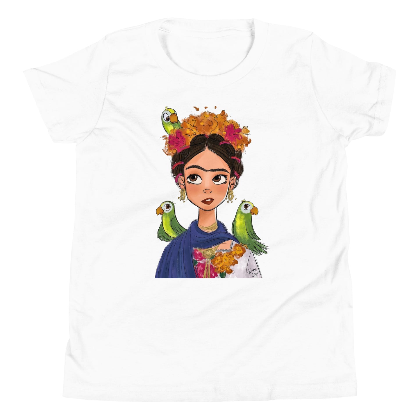 Frida Parrots Short Sleeve Tee